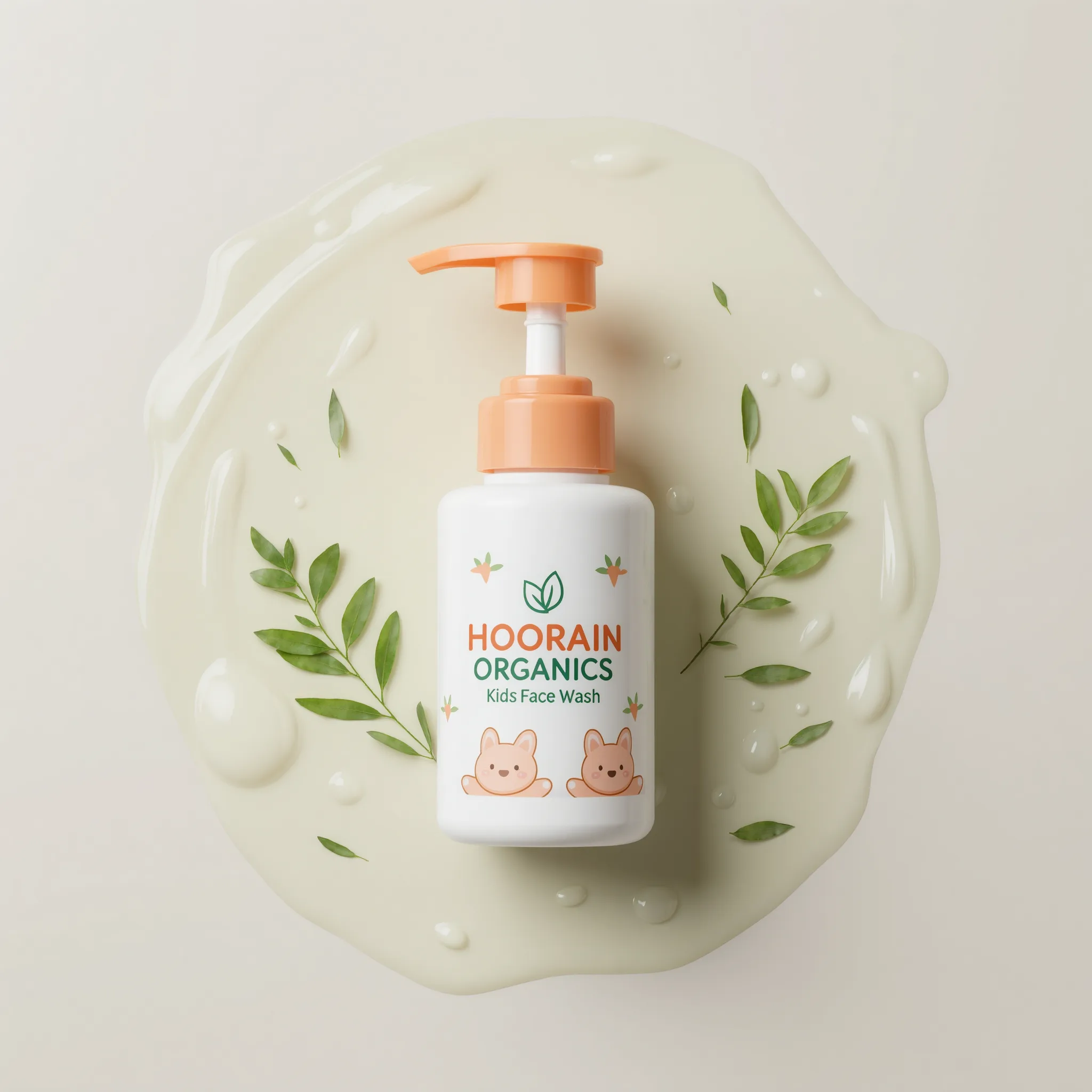 Hoorain Organics Kids Face Wash — Gentle, Mild & Safe for Children, Halal Certified