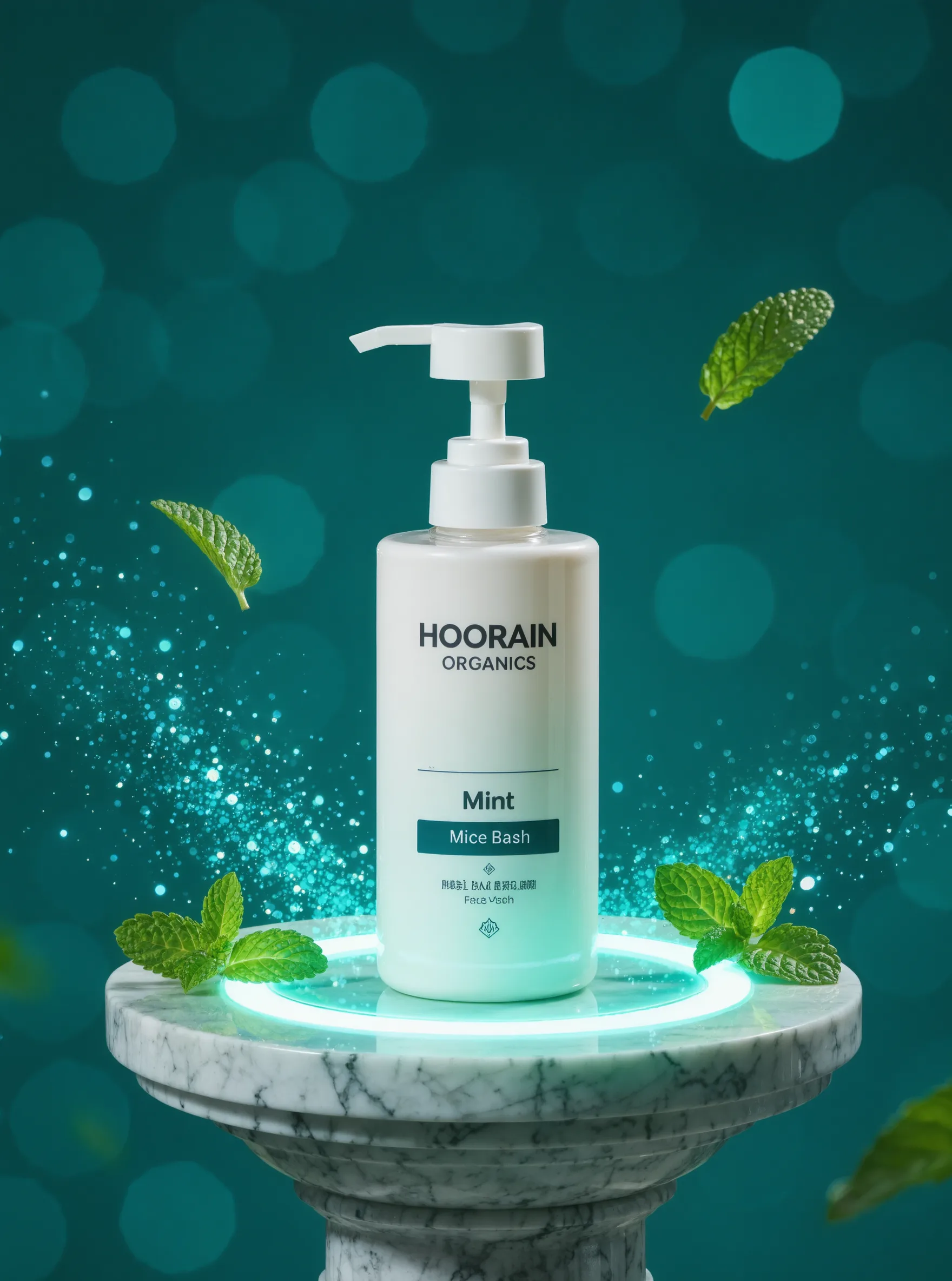 Hoorain Organics Mint Face Wash — Refreshing Oil Control & Deep Freshness, Halal