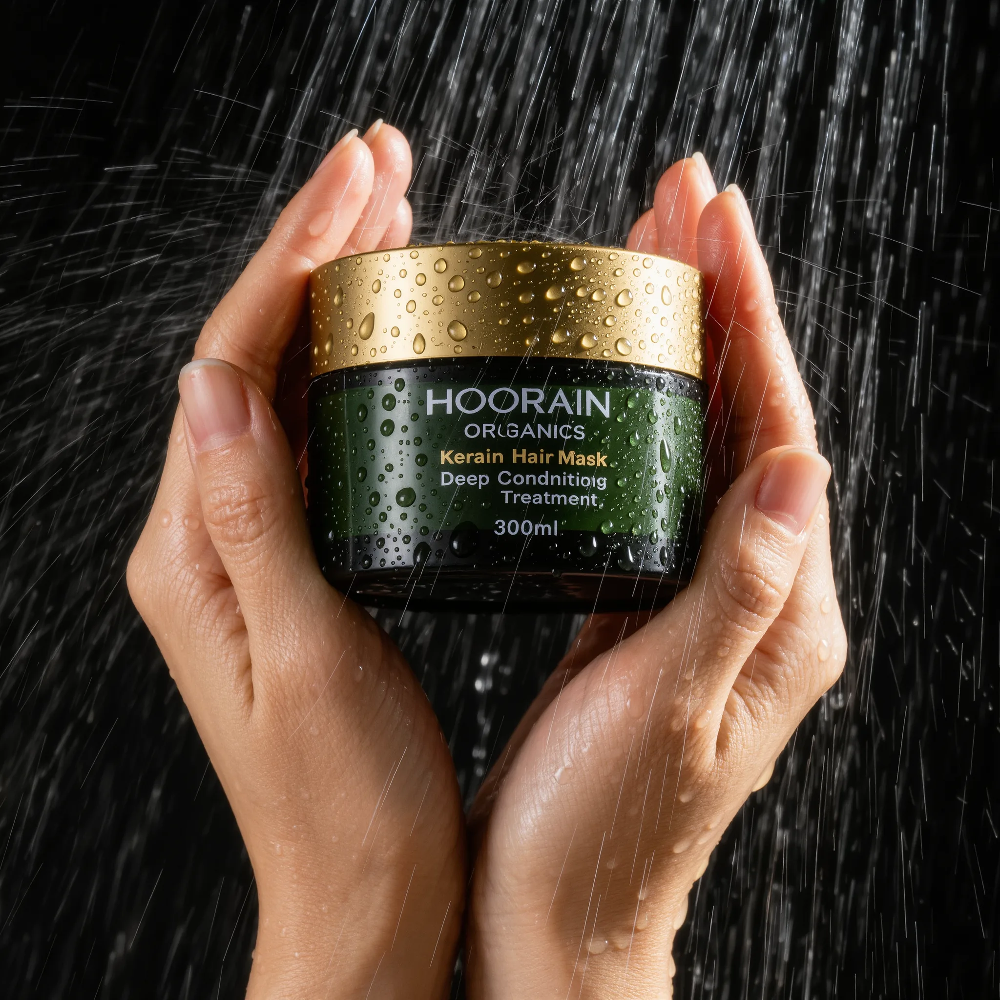 Hoorain Organics Keratin Hair Mask 400ml — Deep Conditioning, Repairs Damage & Restores Shine