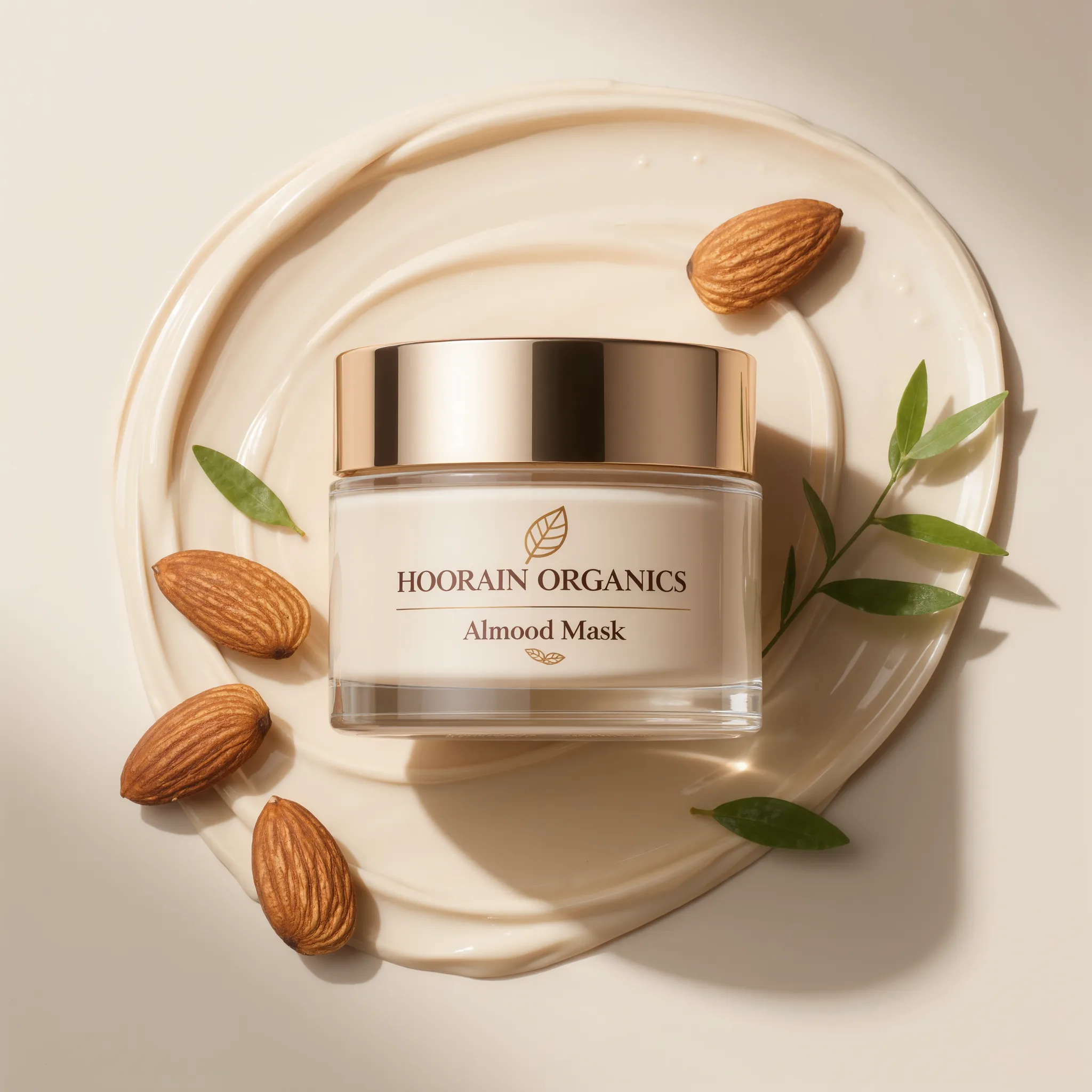 Hoorain Organics Almond Face Mask — Deep Nourishing & Hydrating, Halal Certified